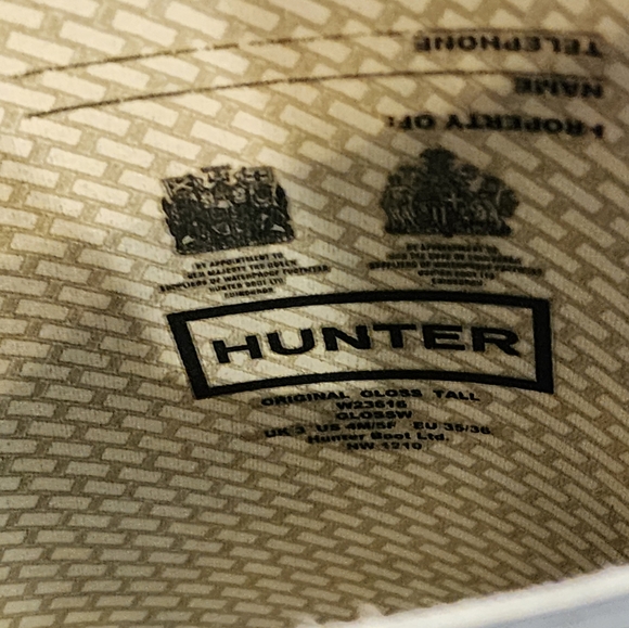 HUNTER RAIN BOOTS RUBBER 4M5F GRAY - Picture 4 of 10